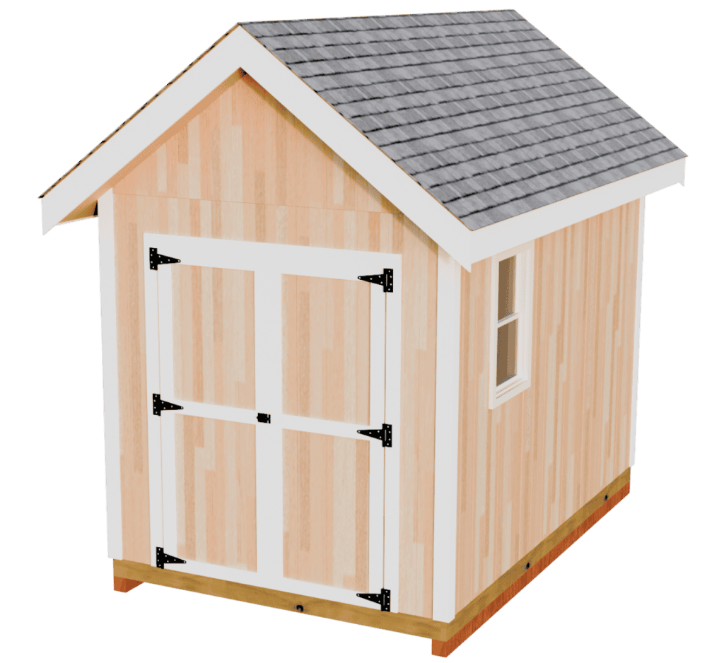 8x12 shed render