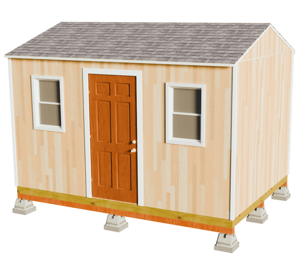 10x14 shed render